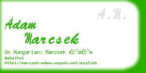 adam marcsek business card